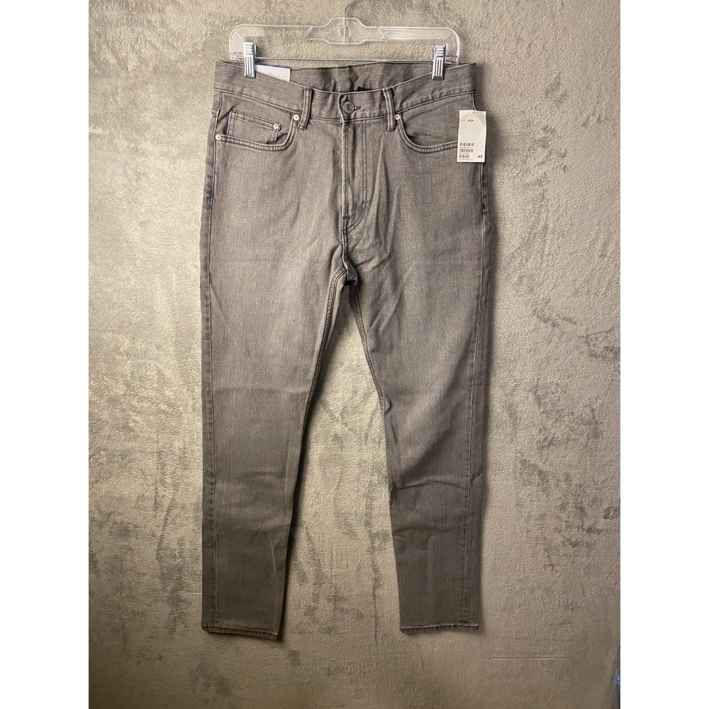 H&M Men's Jeans 32x34 Gray Slim Fit Denim Pants